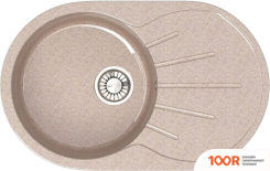 Кухонная мойка Glanz L110 (ПЕСОК ГЛЯНЦЕВЫЙ) (360773)