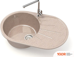 Кухонная мойка Glanz L110 (ПЕСОК ГЛЯНЦЕВЫЙ) (360773)