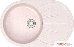 Кухонная мойка Glanz L110 (БЕЖЕВЫЙ ГЛЯНЦЕВЫЙ) (360770)