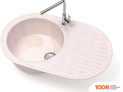 Кухонная мойка Glanz L11 (БЕЖЕВЫЙ ГЛЯНЦЕВЫЙ) (360760)