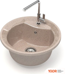 Кухонная мойка Glanz L1 (ПЕСОК ГЛЯНЦЕВЫЙ) (360743)