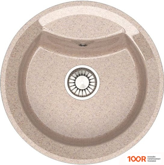 Кухонная мойка Glanz L1 (ПЕСОК ГЛЯНЦЕВЫЙ) (360743)