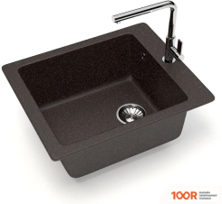 Кухонная мойка Glanz J8 (ЦАРСКИЙ ЯНТАРЬ МАТОВЫЙ) (360728)