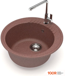 Кухонная мойка Glanz J6 (ТЕРРАКОТ МАТОВЫЙ) (360717)