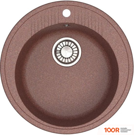 Кухонная мойка Glanz J6 (ТЕРРАКОТ МАТОВЫЙ) (360717)