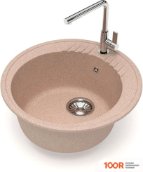 Кухонная мойка Glanz J6 (КАРАМЕЛЬ МАТОВЫЙ) (360712)