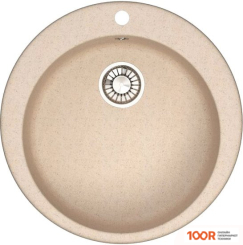 Кухонная мойка Glanz J510 (СЛОНОВАЯ КОСТЬ МАТОВЫЙ) (360705)