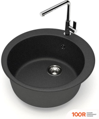 Кухонная мойка Glanz J510 (АТРАЦИТ МАТОВЫЙ) (360699)