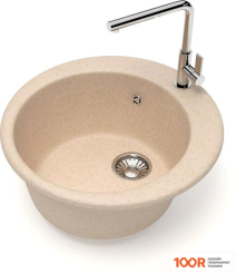 Кухонная мойка Glanz J50 (СЛОНОВАЯ КОСТЬ МАТОВЫЙ) (360695)