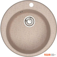 Кухонная мойка Glanz J50 (ПЕСОК МАТОВЫЙ) (360693)