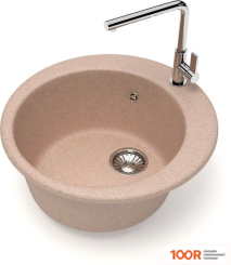 Кухонная мойка Glanz J50 (КАРАМЕЛЬ МАТОВЫЙ) (360692)