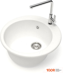 Кухонная мойка Glanz J50 (БЕЛЫЙ МАТОВЫЙ) (360691)