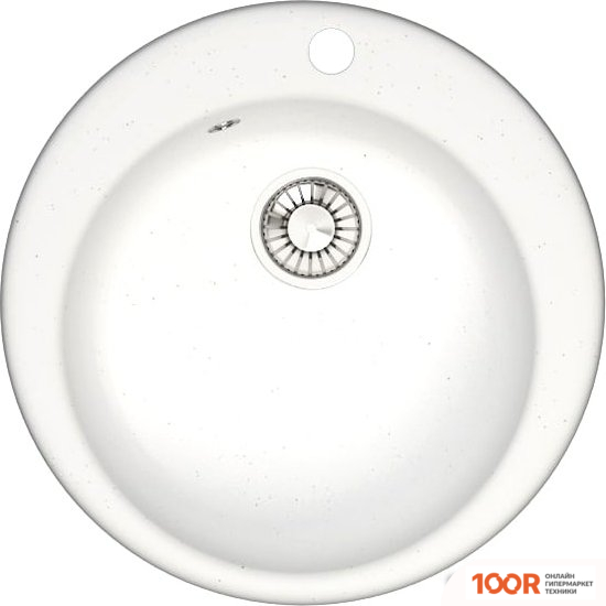 Кухонная мойка Glanz J50 (БЕЛЫЙ МАТОВЫЙ) (360691)