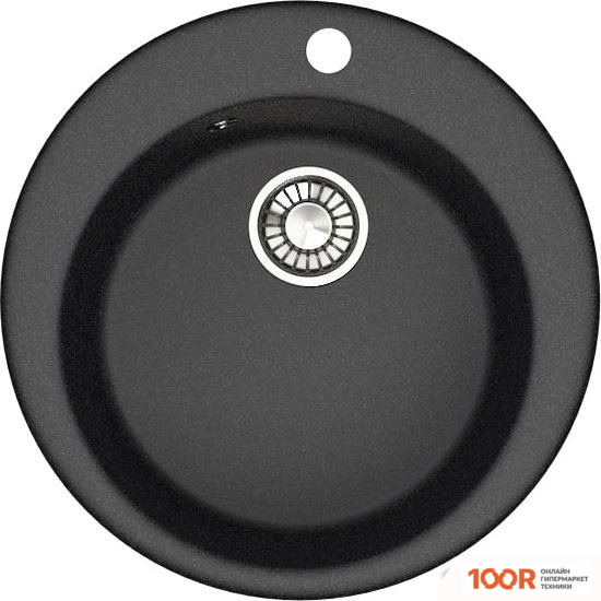 Кухонная мойка Glanz J50 (АТРАЦИТ МАТОВЫЙ) (360689)