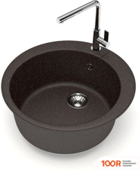 Кухонная мойка Glanz J5 (ЦАРСКИЙ ЯНТАРЬ МАТОВЫЙ) (360688)