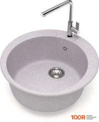 Кухонная мойка Glanz J5 (СВЕТЛО-СЕРЫЙ МАТОВЫЙ) (360684)