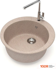 Кухонная мойка Glanz J5 (ПЕСОК МАТОВЫЙ) (360683)