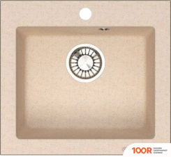 Кухонная мойка Glanz J35 (СЛОНОВАЯ КОСТЬ МАТОВЫЙ) (360665)