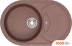 Кухонная мойка Glanz J33 (ТЕРРАКОТ МАТОВЫЙ) (360657)
