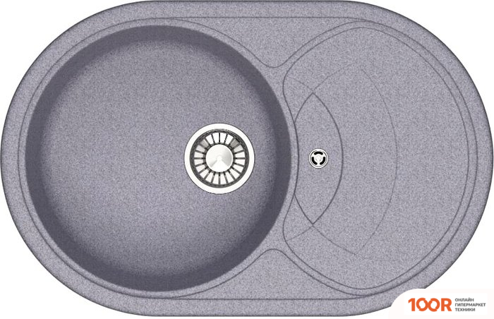 Кухонная мойка Glanz J33 (ТЕМНО-СЕРЫЙ МАТОВЫЙ) (360656)