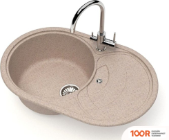 Кухонная мойка Glanz J33 (ПЕСОК МАТОВЫЙ) (360653)