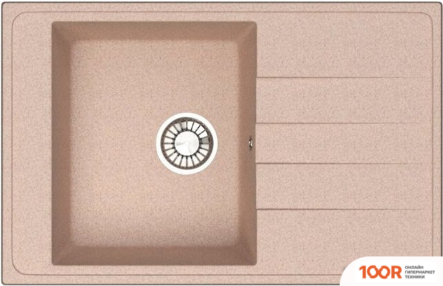 Кухонная мойка Glanz J32 (КАРАМЕЛЬ МАТОВЫЙ) (360642)