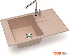 Кухонная мойка Glanz J32 (КАРАМЕЛЬ МАТОВЫЙ) (360642)