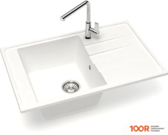 Кухонная мойка Glanz J32 (БЕЛЫЙ МАТОВЫЙ) (360641)