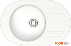 Кухонная мойка Glanz J31 (БЕЛЫЙ МАТОВЫЙ) (360631)