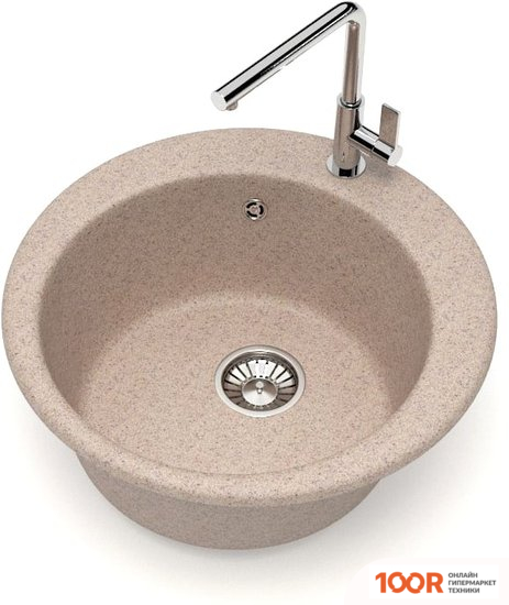Кухонная мойка Glanz J30 (ПЕСОК МАТОВЫЙ) (360623)