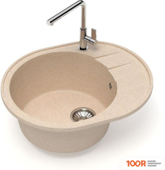 Кухонная мойка Glanz J28 (СЛОНОВАЯ КОСТЬ МАТОВЫЙ) (360595)