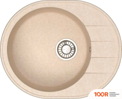 Кухонная мойка Glanz J28 (СЛОНОВАЯ КОСТЬ МАТОВЫЙ) (360595)