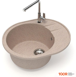 Кухонная мойка Glanz J28 (ПЕСОК МАТОВЫЙ) (360593)