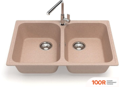 Кухонная мойка Glanz J260 (КАРАМЕЛЬ МАТОВЫЙ) (360572)