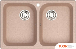 Кухонная мойка Glanz J260 (КАРАМЕЛЬ МАТОВЫЙ) (360572)
