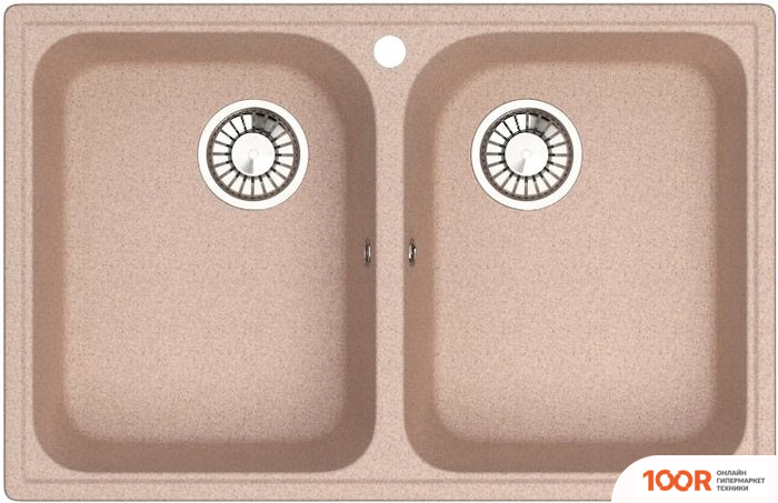 Кухонная мойка Glanz J260 (КАРАМЕЛЬ МАТОВЫЙ) (360572)