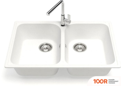 Кухонная мойка Glanz J260 (БЕЛЫЙ МАТОВЫЙ) (360571)