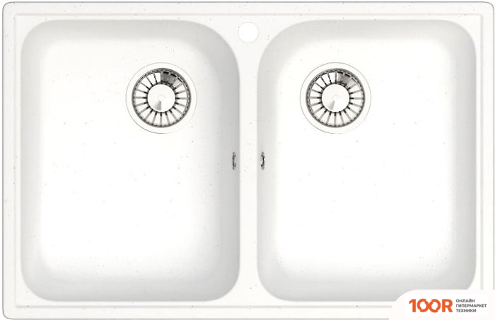 Кухонная мойка Glanz J260 (БЕЛЫЙ МАТОВЫЙ) (360571)