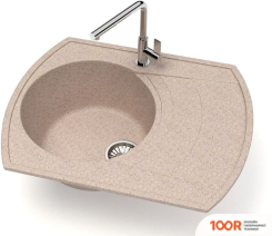 Кухонная мойка Glanz J25 (ПЕСОК МАТОВЫЙ) (360553)