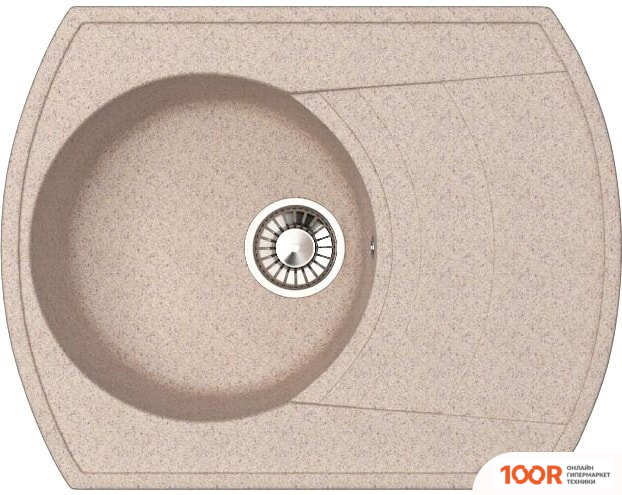 Кухонная мойка Glanz J25 (ПЕСОК МАТОВЫЙ) (360553)