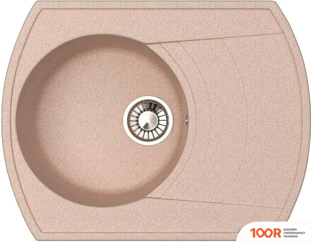 Кухонная мойка Glanz J25 (КАРАМЕЛЬ МАТОВЫЙ) (360552)