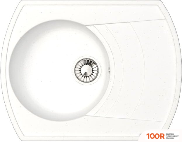 Кухонная мойка Glanz J25 (БЕЛЫЙ МАТОВЫЙ) (360551)