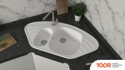 Кухонная мойка Glanz J23 (АТРАЦИТ МАТОВЫЙ) (360529)