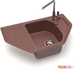 Кухонная мойка Glanz J22 (ТЕРРАКОТ МАТОВЫЙ) (360527)