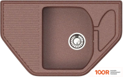 Кухонная мойка Glanz J22 (ТЕРРАКОТ МАТОВЫЙ) (360527)