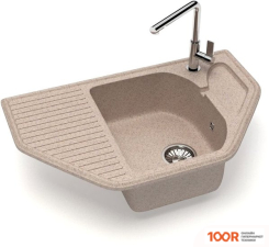 Кухонная мойка Glanz J22 (ПЕСОК МАТОВЫЙ) (360523)