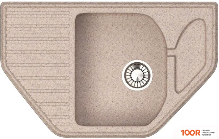 Кухонная мойка Glanz J22 (ПЕСОК МАТОВЫЙ) (360523)