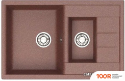 Кухонная мойка Glanz J210 (ТЕРРАКОТ МАТОВЫЙ) (360517)