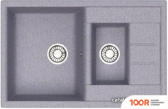 Кухонная мойка Glanz J210 (ТЕМНО-СЕРЫЙ МАТОВЫЙ) (360516)