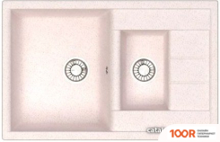 Кухонная мойка Glanz J210 (БЕЖЕВЫЙ МАТОВЫЙ) (360510)